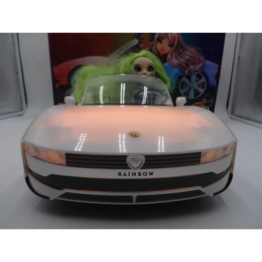 Rainbow High Color Change Doll Car Convertible Light-Up Multicolor & Jade Hunter